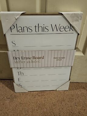 Weekly Dry Erase Planner Board